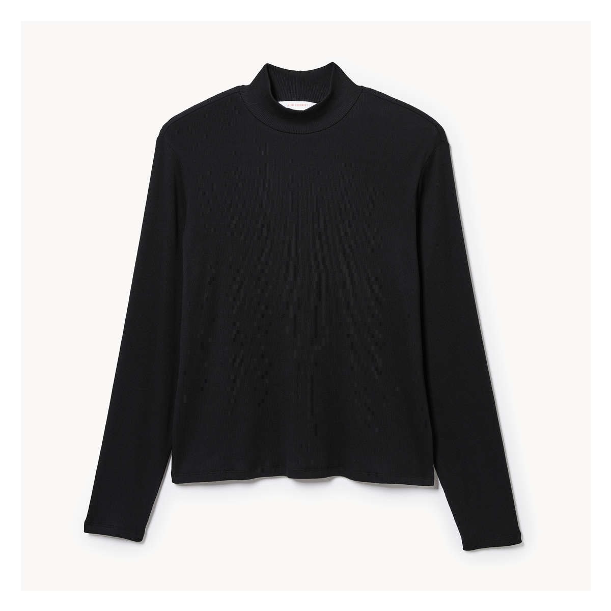 Women Mock Neck Long Sleeve in JF Black from Joe Fresh